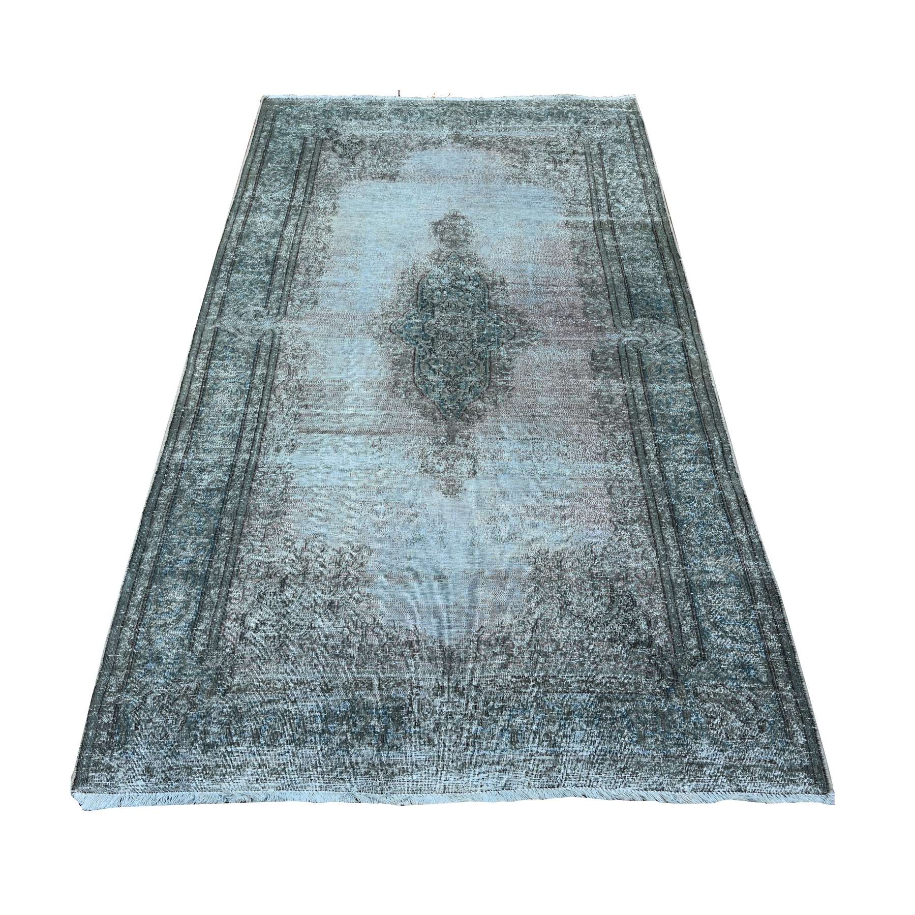 Transitional Wool Hand-Knotted Area Rug 3'11